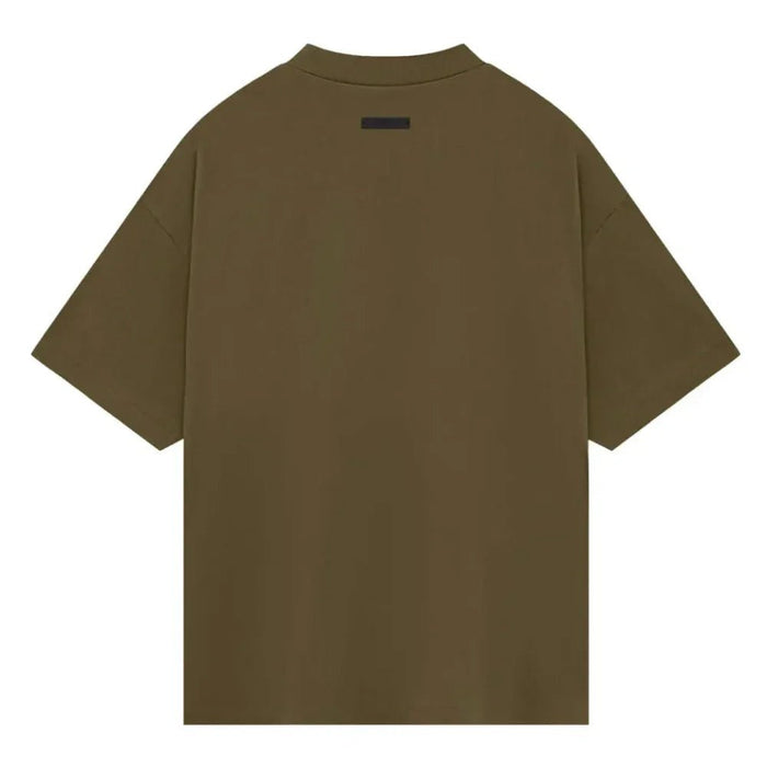 Fear of God Essentials Jersey Crewneck Tee Olive - Afewvibe