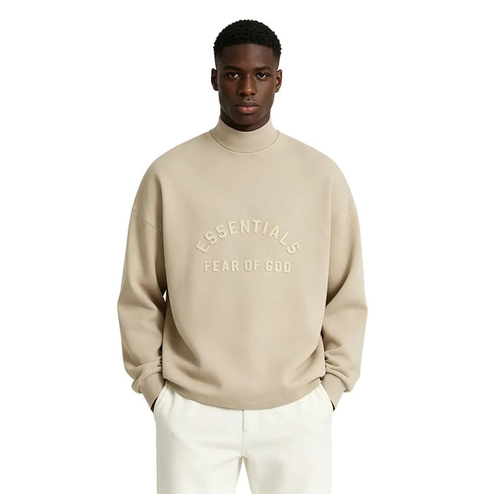 Fear of God Essentials Long - Sleeve Tee Dusty Beige - Afewvibe