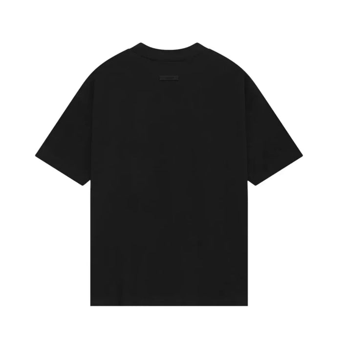 Fear of God Essentials NBA Tee Black back with collar branding