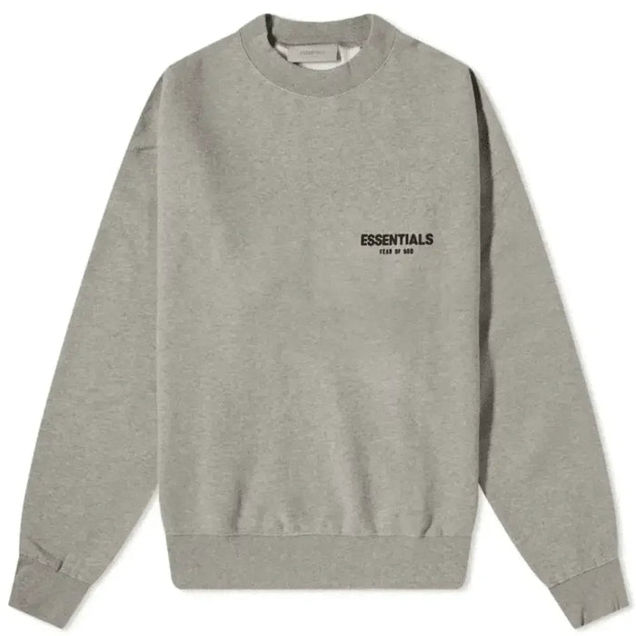 Fear of God Essentials SS22 Core Collection Crewneck Dark Oatmeal - Afewvibe