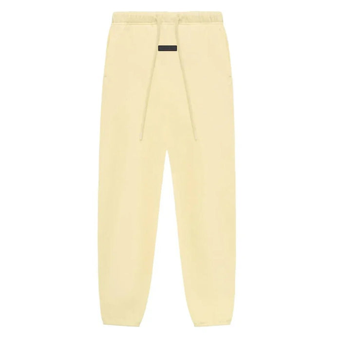 Fear of God Essentials Sweatpant Garden Yellow front with drawstring waist
