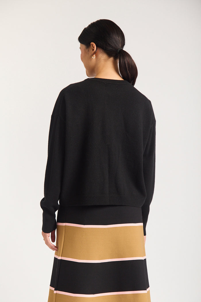 Estelle Cashmere Sweater In Black