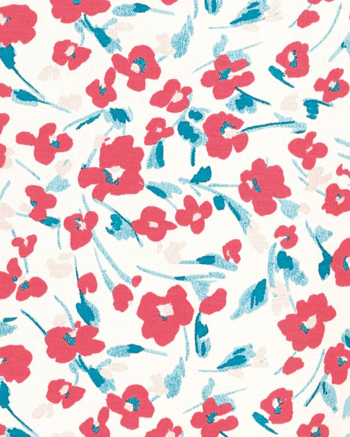 Eve Floral Short Sleeve Cotton Top - Image 3 - The Classic Boutique