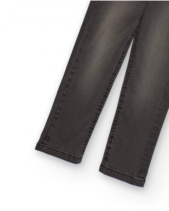 Faded black denim pants for boys