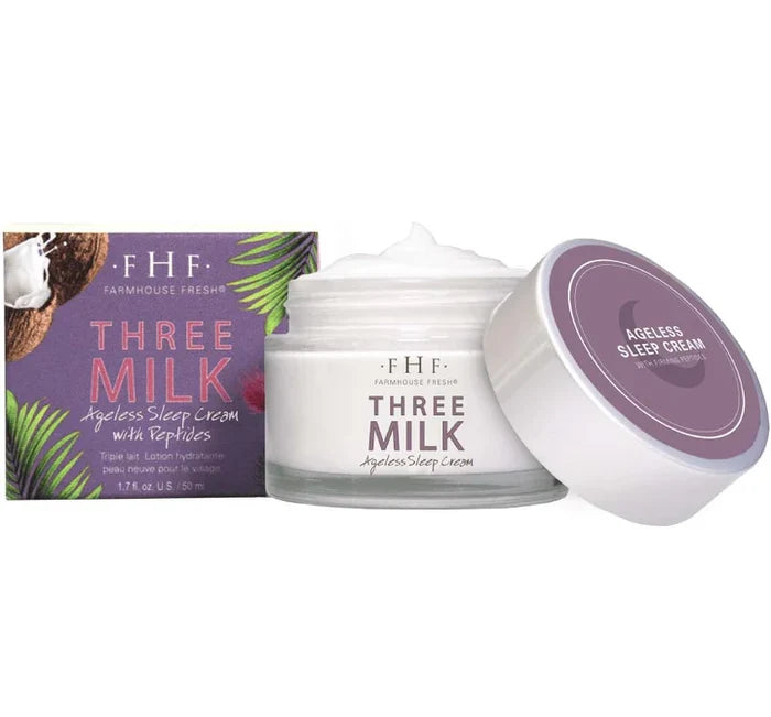 FarmHouse Fresh Face Cream Three Milk Ageless Sleep with Peptides