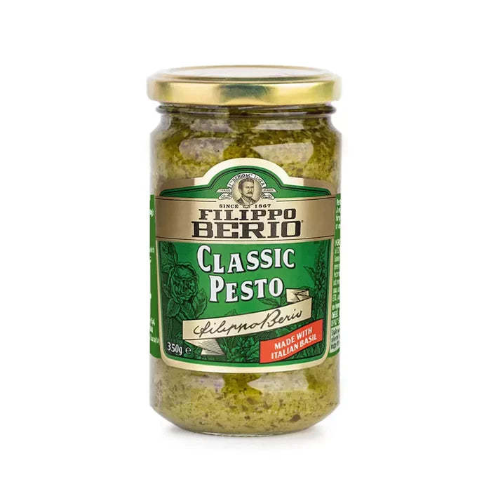 FILIPPO BERIO CLASSIC PESTO - Made with italian basil -350 grams - Shoppers-kart.com