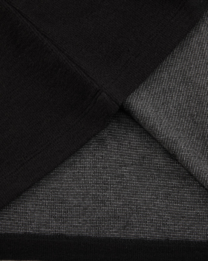 Fleeced high neck T Shirt (Black)