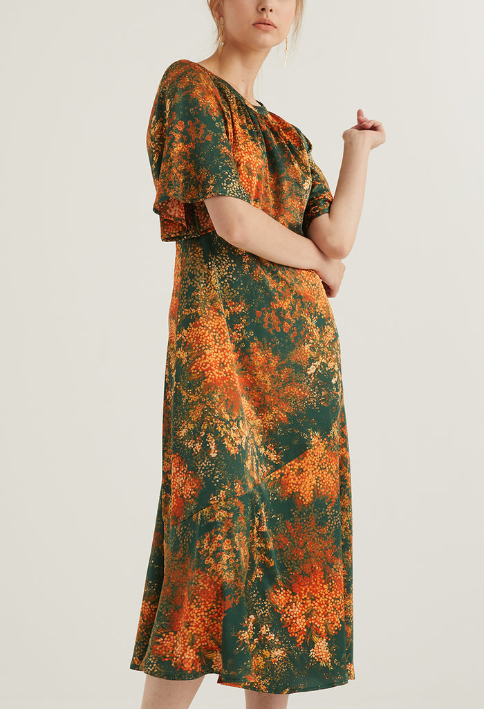 Floral Burst Sheath Dress