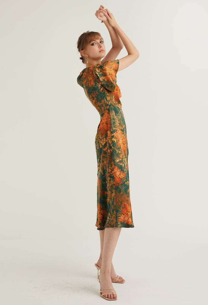 Floral Burst Sheath Dress