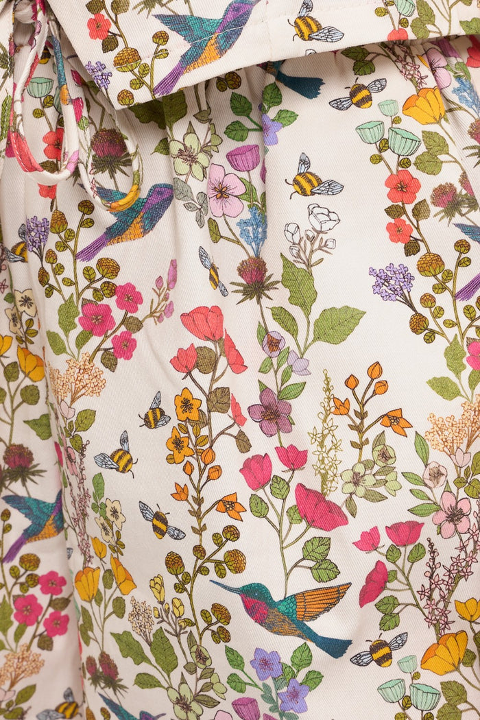 FLORAL HUMMINGBIRD SHORTS