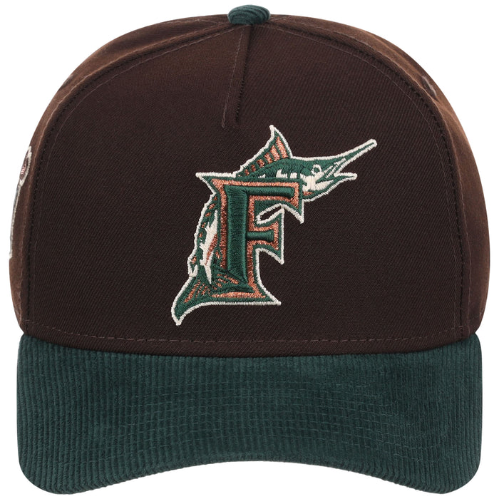 Florida Marlins MLB Forest Ember New Era 9FORTY A-Frame