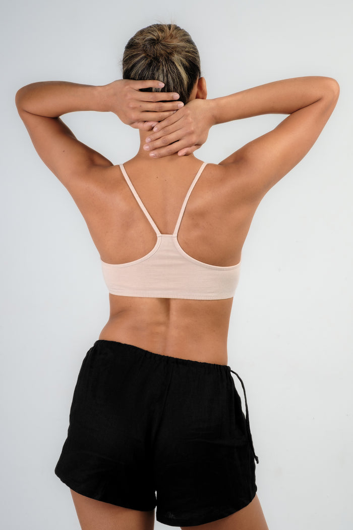 FRANCA Racerback Bralette in Ecru