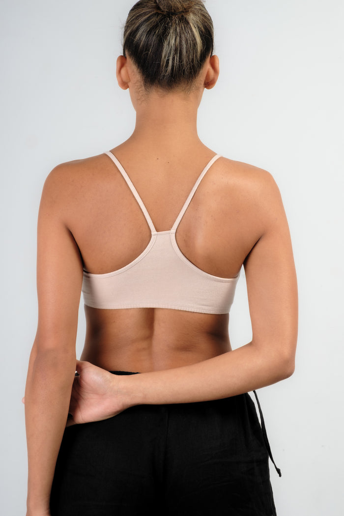 FRANCA Racerback Bralette in Ecru