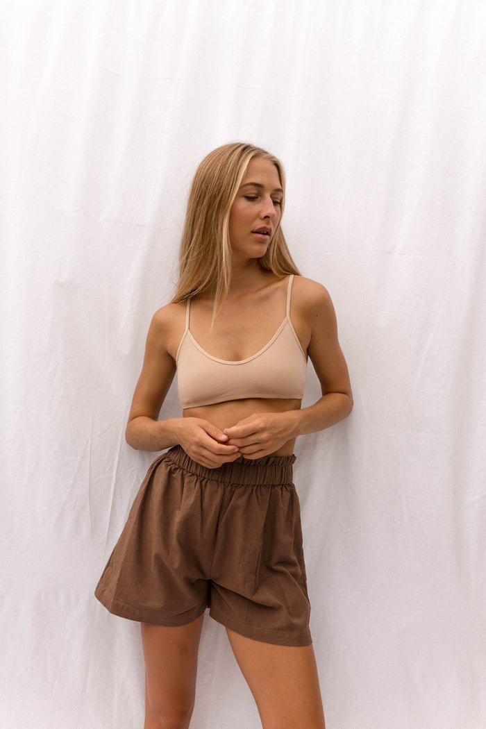 FRANCA Racerback Bralette in Ecru