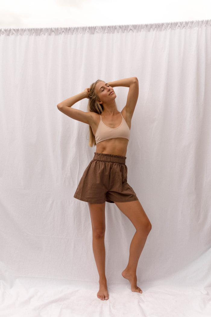 FRANCA Racerback Bralette in Ecru