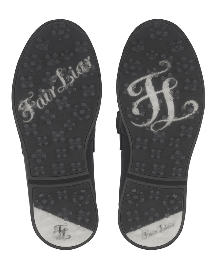 Frill Ribbon Golf Shoes (Black)