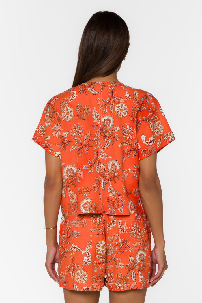Gabrie Orange Blossom Top - Tops - Velvet Heart Clothing