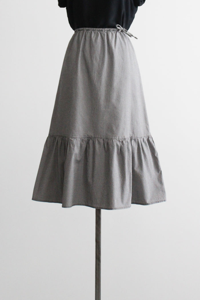 gingham market skirt