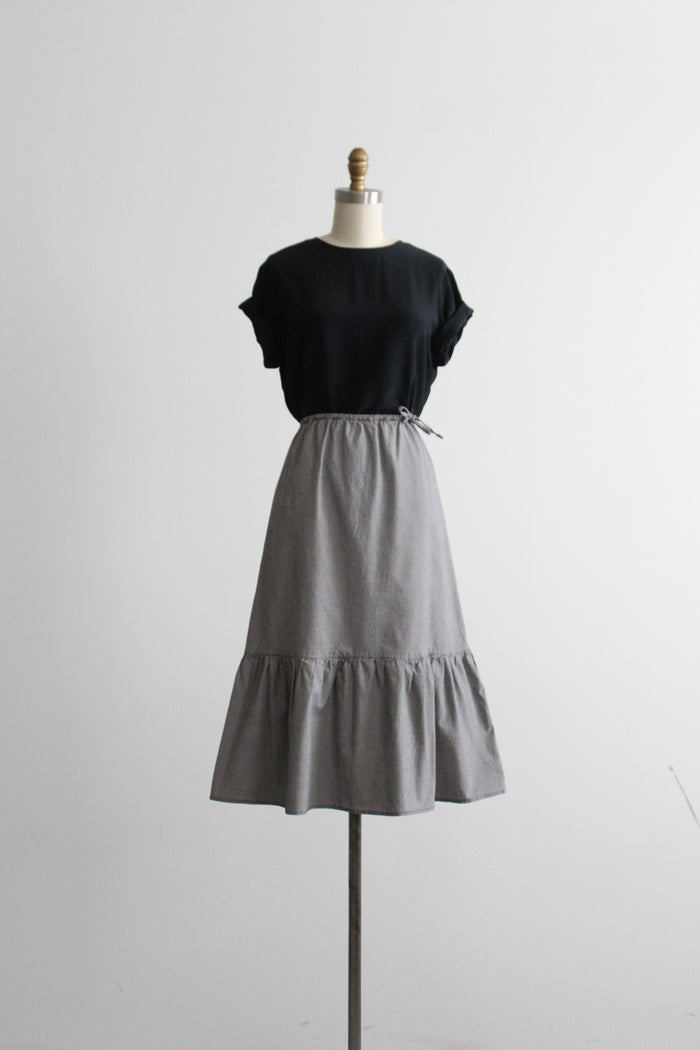 gingham market skirt