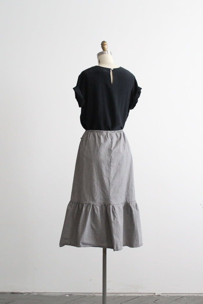 gingham market skirt