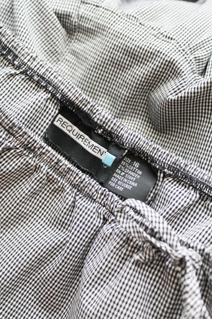 gingham market skirt