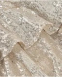 Girls’ silver sequin skirt with ruffles