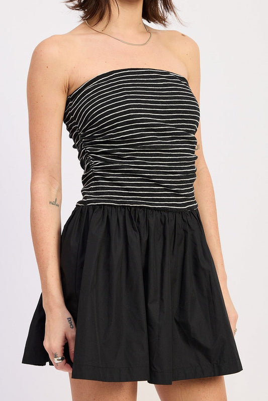 Goldie Mix Media Mini Tube Dress