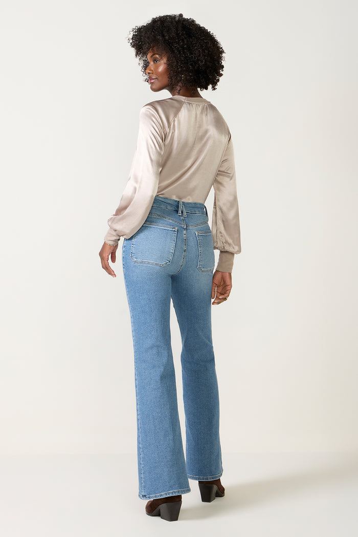 Good Legs Flare Patch Pocket Jean