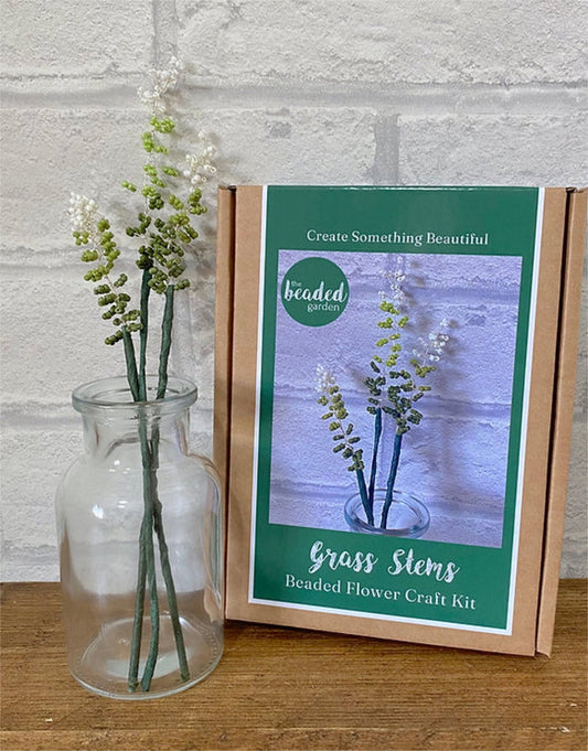 Grass Stems Beaded Flower Craft Kit, The Beaded Garden