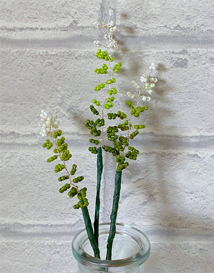 Grass Stems Beaded Flower Craft Kit, The Beaded Garden