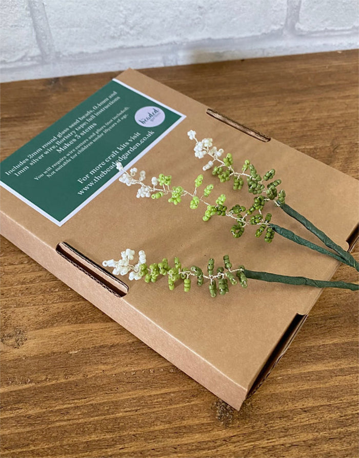 Grass Stems Beaded Flower Craft Kit, The Beaded Garden