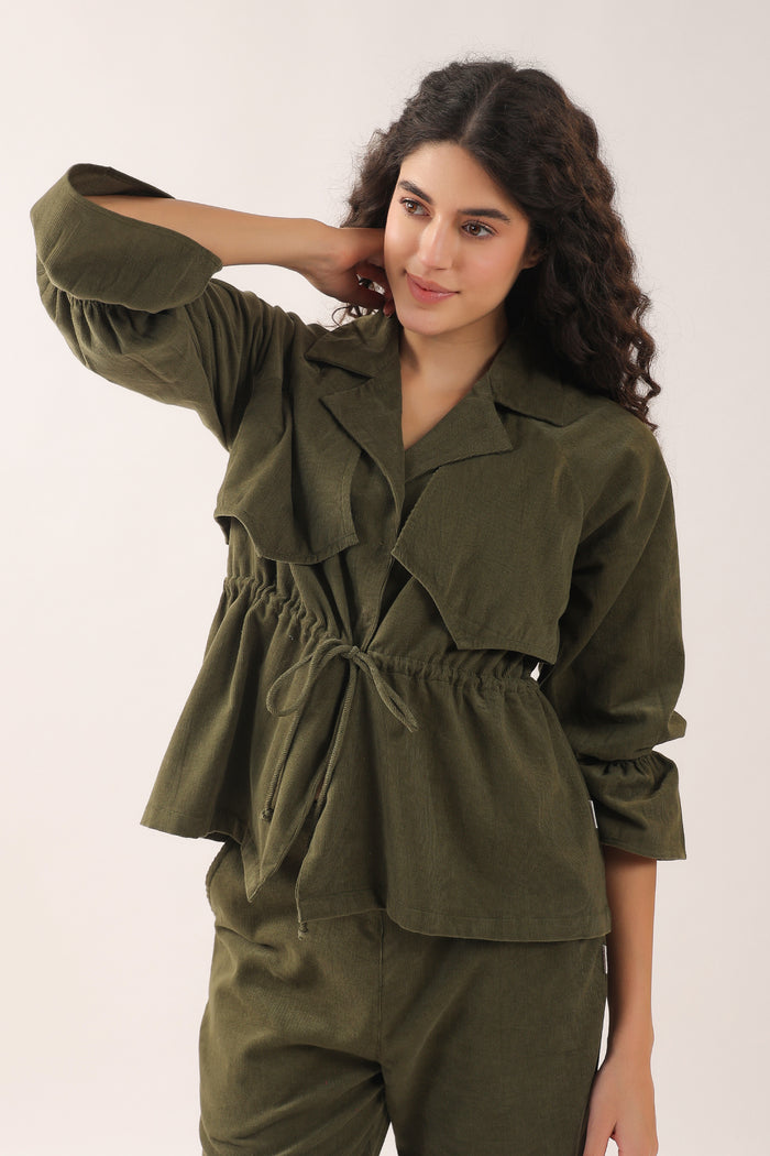 Green-hooves Cotton Corduroy Co-ord Set