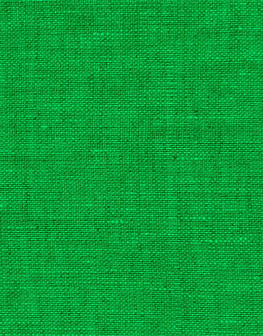 Green Washed Pure Linen Fabric