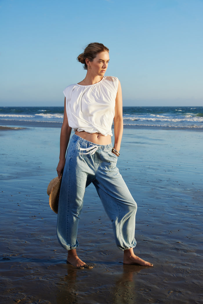Toni Blue Pants - Bottoms - Velvet Heart Clothing