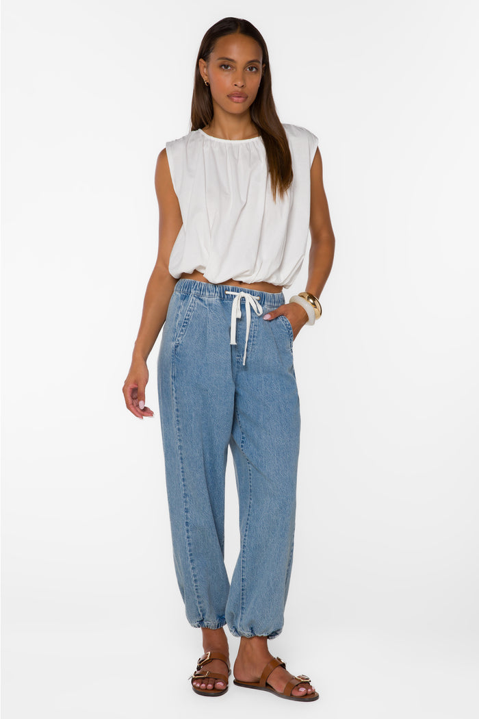 Gwyn Optic White Top - Tops - Velvet Heart Clothing