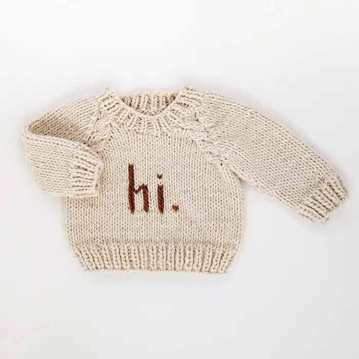 Hi. Sweater Pecan