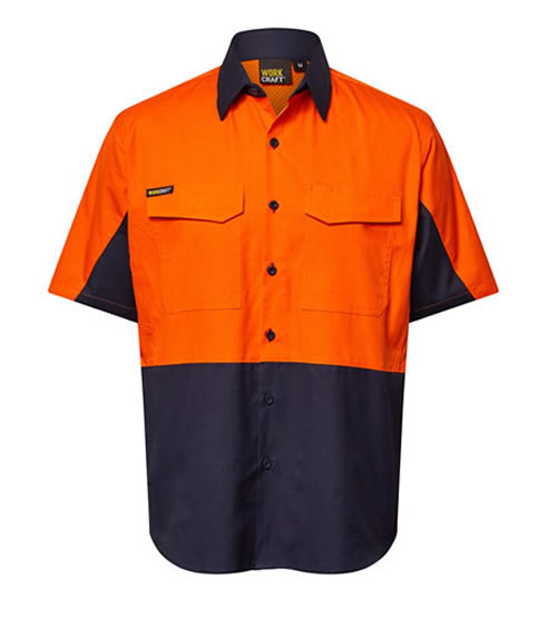 Hi Vis Short Sleeve Vented Rip Stop Shirt