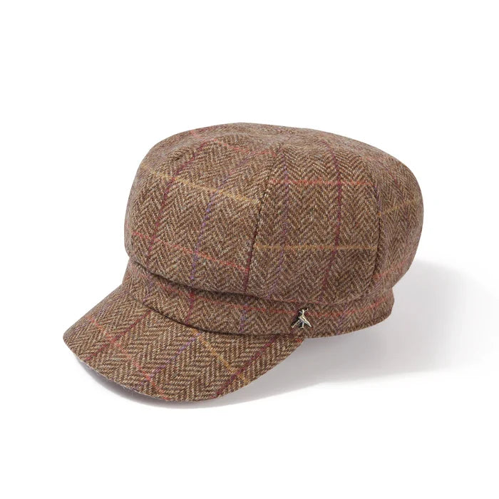 Hicks & Brown Higham Tweed Ladies Baker Boy Cap