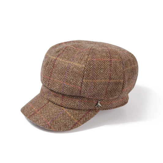 Hicks & Brown Higham Tweed Ladies Baker Boy Cap