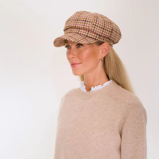 Hicks & Brown Higham Tweed Ladies Baker Boy Cap