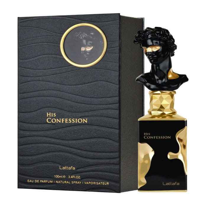 His Confession by Lattafa for Men 3.4 oz EDP Spray