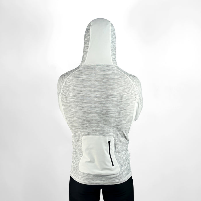 Hooded UV Long Sleeve Rash Top - Silver