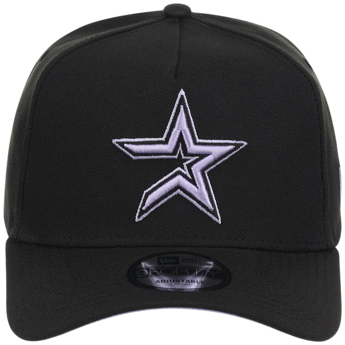 Houston Astros MLB Black x Lavender FASHION CORE New Era 9FORTY A-Frame