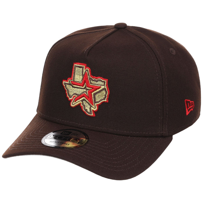 Houston Astros MLB Burnt Wood FASHION CORE New Era 9FORTY A-Frame