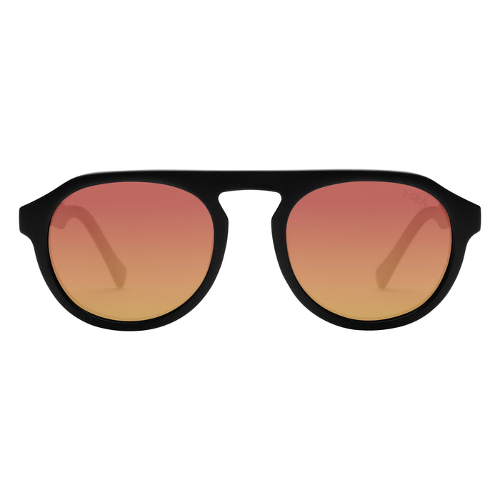 BLACK / FIRE MIRROR POLARIZED LENS