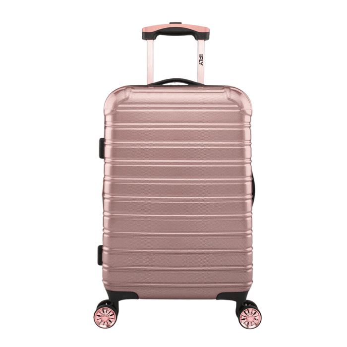 iFLY Suitcase iFLY Fibertech Premium Hard Shell Travel Suitcase Cabin Bag (Rose Gold)
