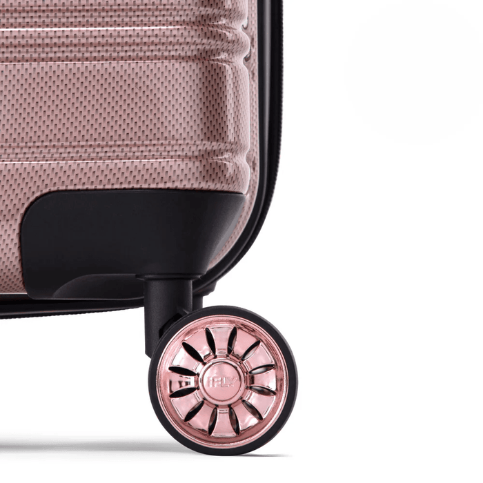 iFLY Suitcase iFLY Fibertech Premium Hard Shell Travel Suitcase Cabin Bag (Rose Gold)