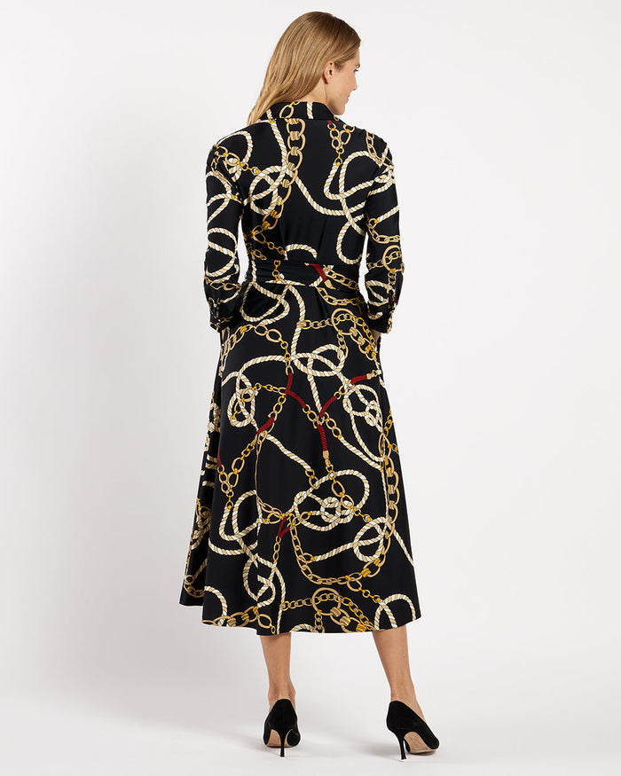 Jude Connally Kitty Dress - Ribbons And Chains Black