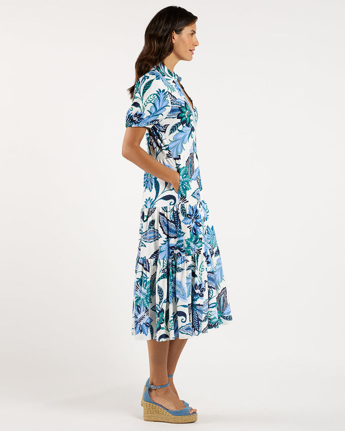 Jude Connally Portia Dress - Falling Floral Cream