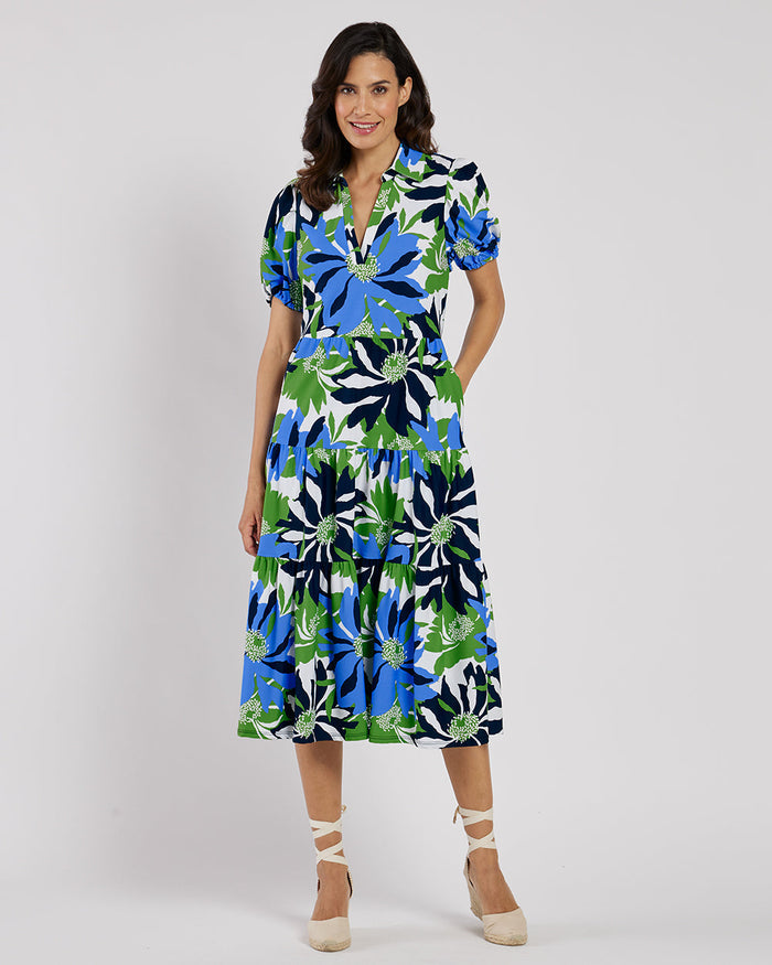 Jude Connally Portia Dress - Wild Blossom Blue